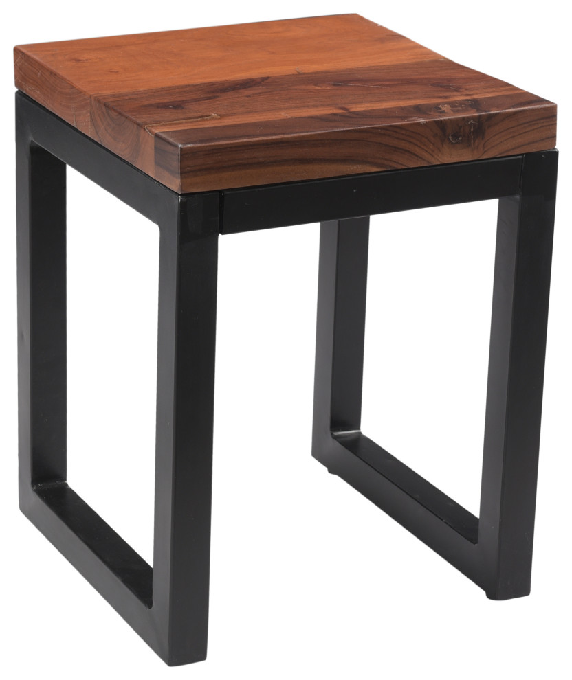 Cordova Side Table  Honied Wood   Industrial   Side Tables And End Tables   by C.G. Sparks  Houzz