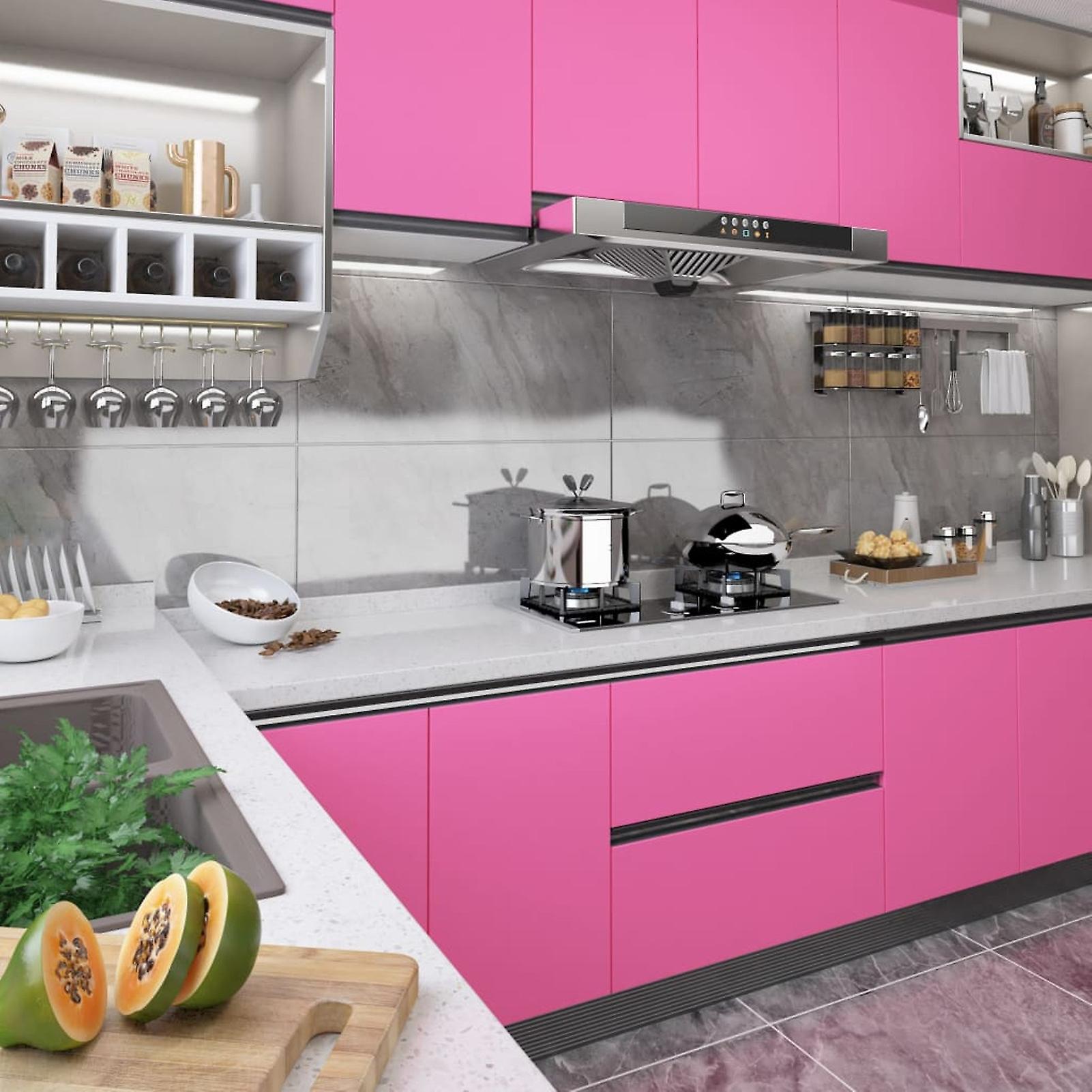 Self-adhesive Pvc Furniture Sheets Bright Pink 500x90 Cm No.359721