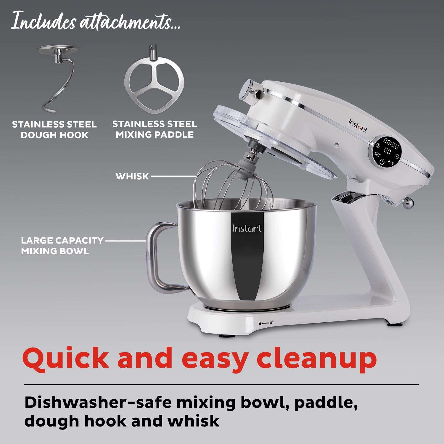 Instant Brands Pearl 7.4 qt 10 speed Stand Mixer