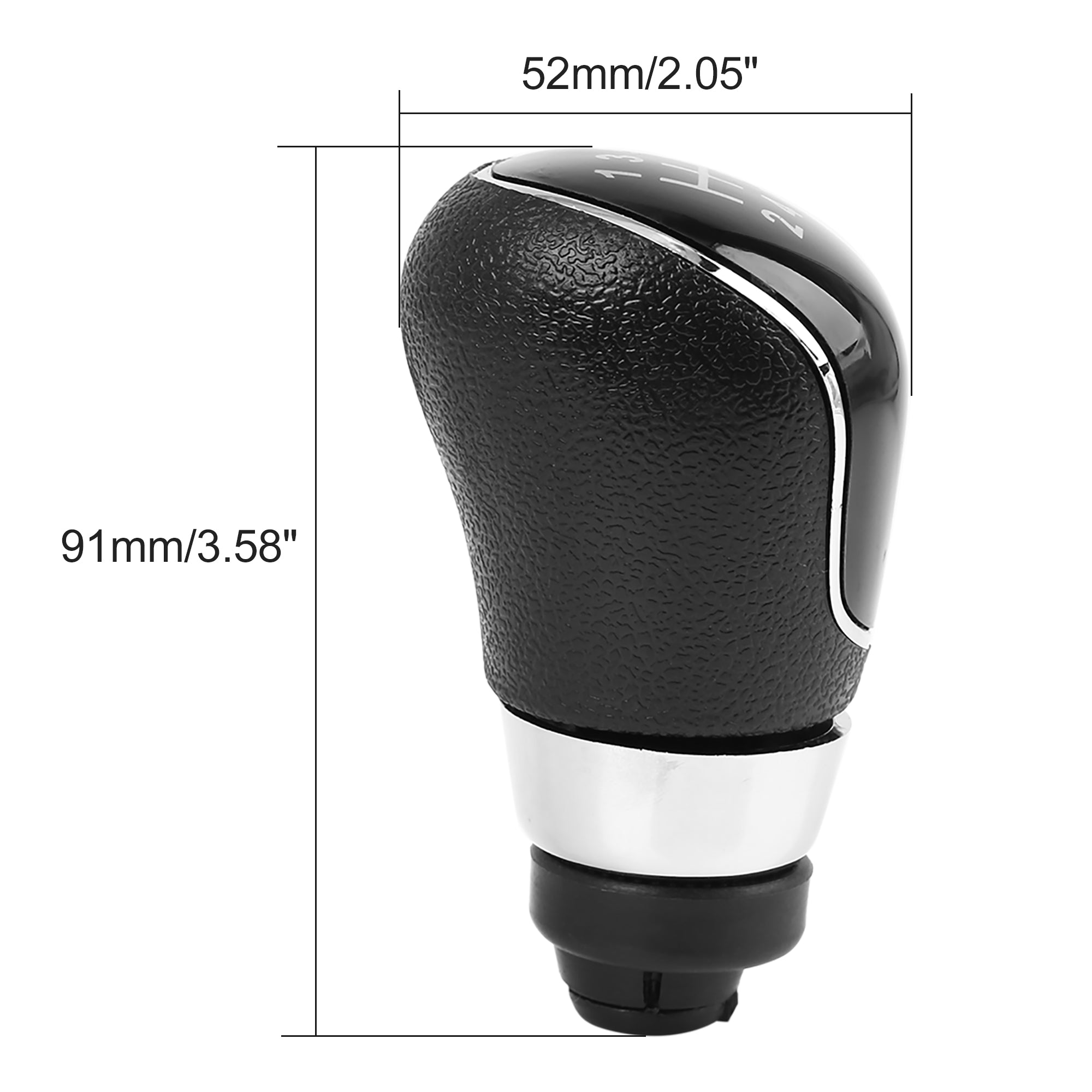 Car Manual 5-Speed Gear Stick Shift Knob Lever Cover Plastic Black for Ford Focus