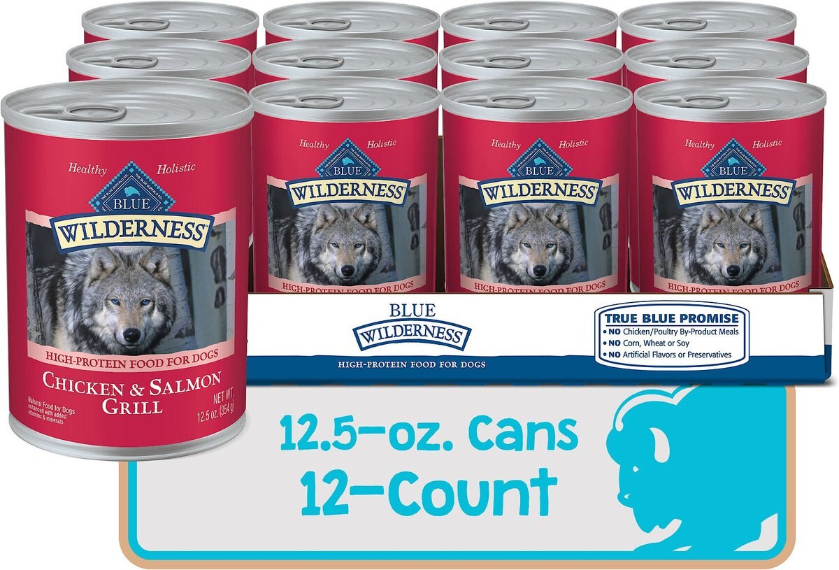 Blue Buffalo Wilderness Salmon and Chicken Grill Grain-Free Canned Dog Food