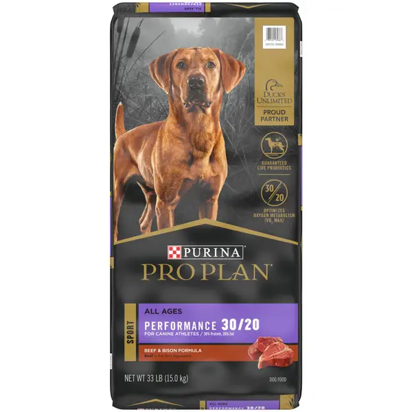 Purina Pro Plan 33 lb Sport Performance 30/20 Beef and Bison Formula Dry Dog Food