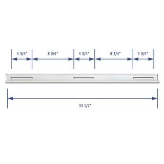 DuctlessAire 9000 - 36000 BTU Outdoor Wall Mounting Bracket for Ductless Mini Split Air Conditioners and Heat Pumps BPC-3LP