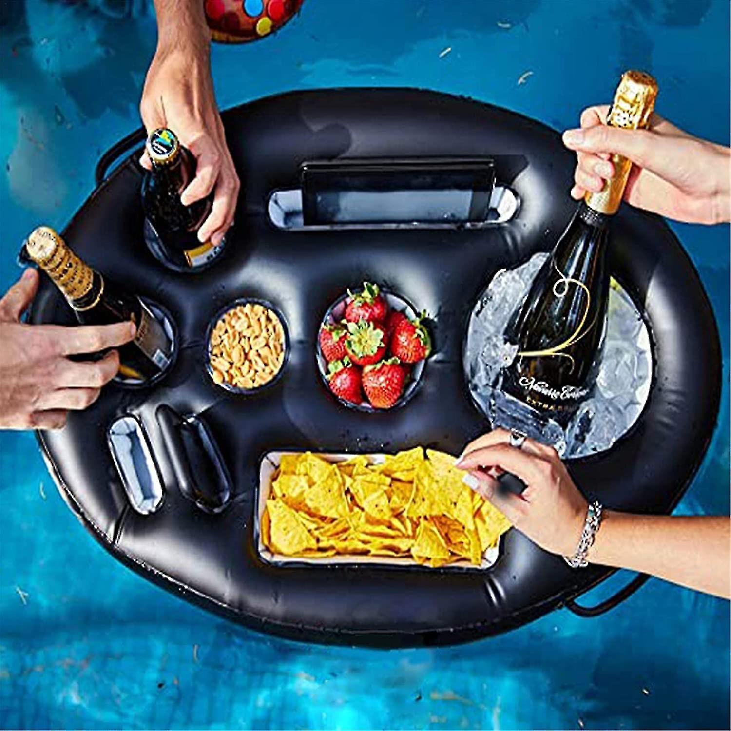 Inflatable Floating Drink Holder 1pc Inflatable Floating Drink Holder，pool Drink Holder Floats Swimm