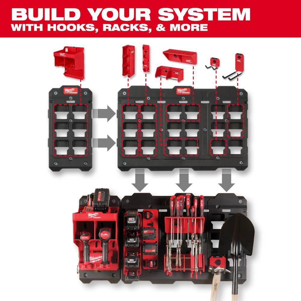 Milwaukee 48-22-8445 Packout 19.5 in. W x 14.7 in. H x 14.5 in. D Cabinet in Red (1-Piece)