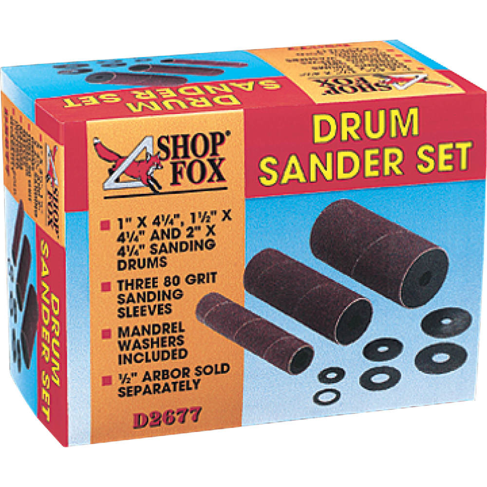 Shop Fox Spindle Sander Drum Kit for Drill Press