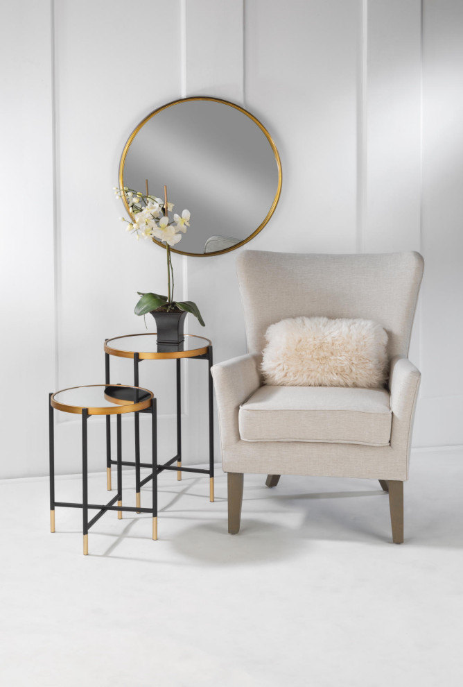 Mirror Side Tables Set of 2   Contemporary   Side Tables And End Tables   by Tripar International  Inc.  Houzz