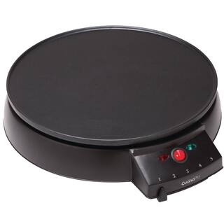 CucinaPro 110 sq. in. Black Non-Stick Electric Griddle Crepe Maker 1448