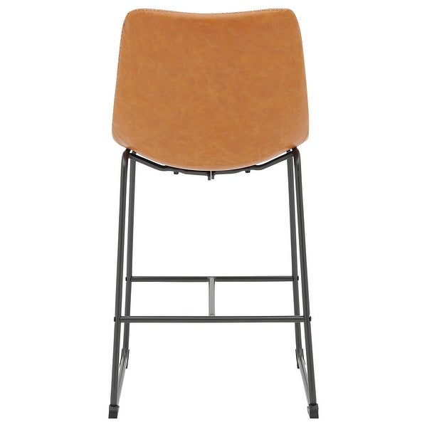 Vesta KD PU Counter Stool， (Set of 2)