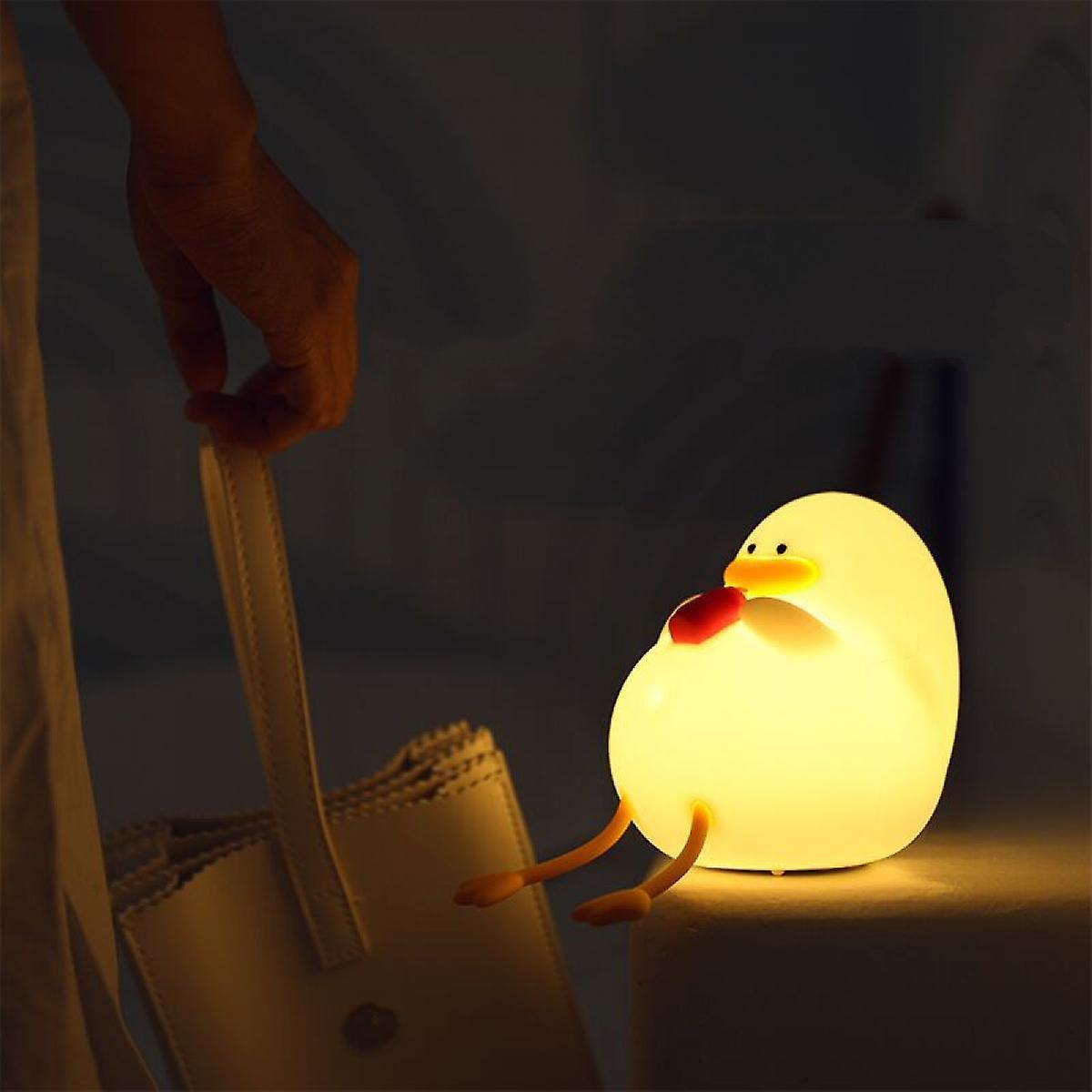 Duck Night Light Children's Protect Eyes Colorful Portable Multipurpose  Happy Ya Funny Lamp