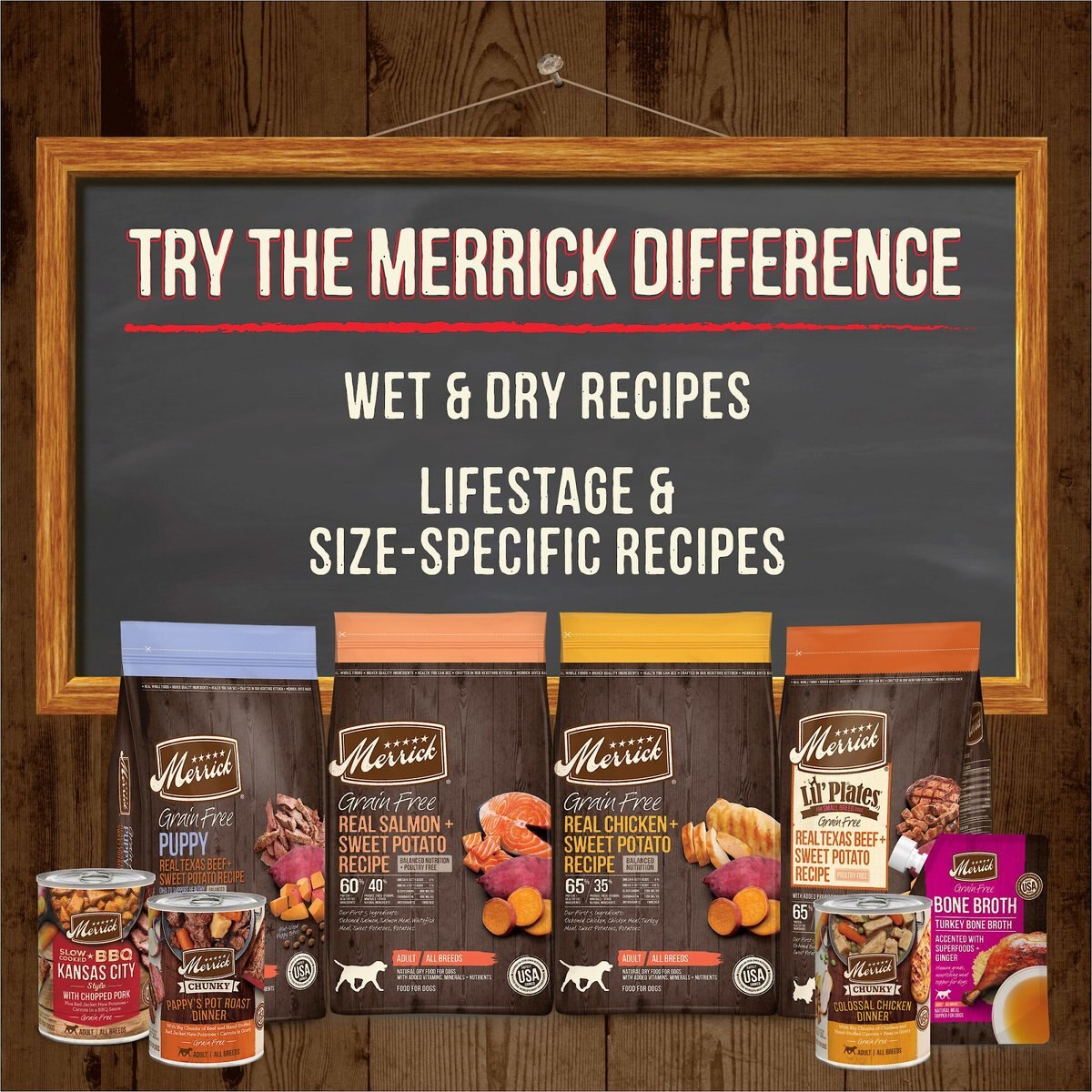 Merrick Power Bites Turducken Recipe Grain-Free Soft and Chewy Dog Treats