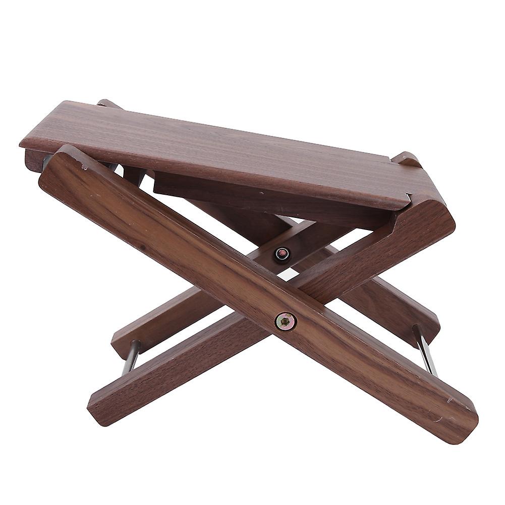 Wood AcousticGuitar Footstool Solid Handicraft Anti skid Folding Footrest Pedal for Guitar Pla