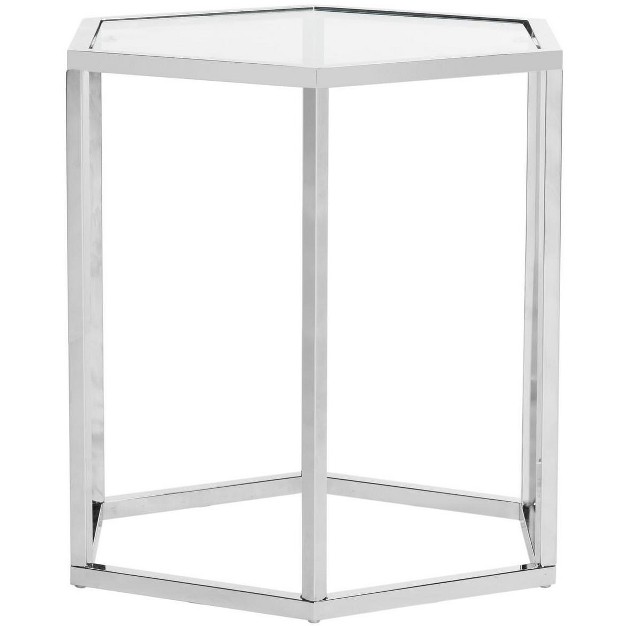 Teagan End Table Chrome Safavieh