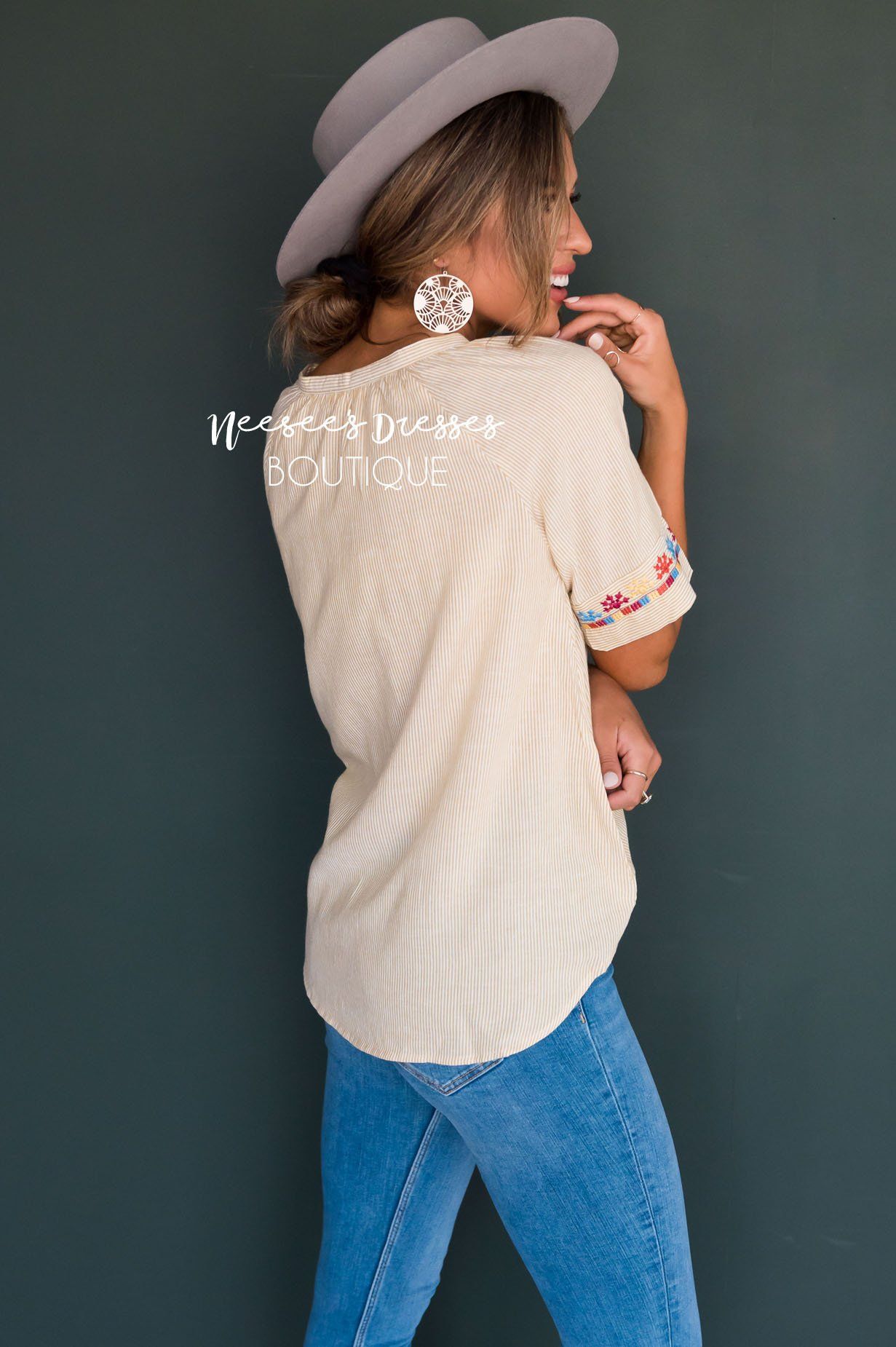 Second Chances Modest Blouse