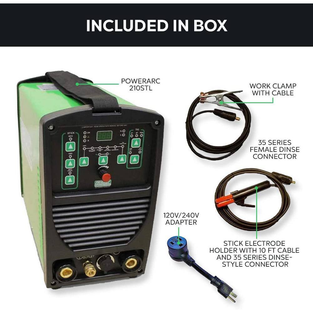 Everlast PowerARC DC Stick IGBT Welder SMAWGTAW PA-210STL