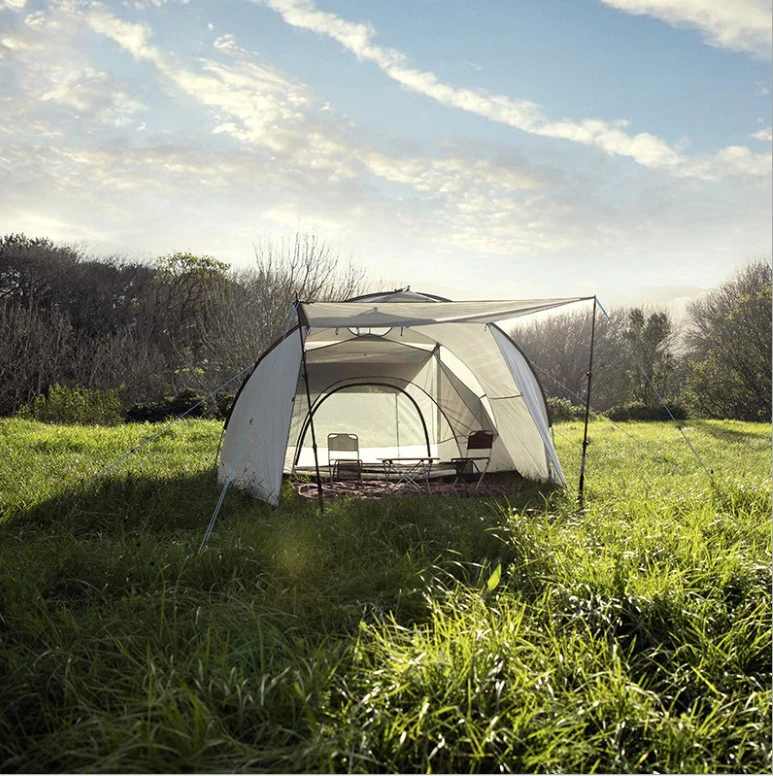 one person Hiking Tent Light Blue Ultralight Customized  Outdoor Bed Tent