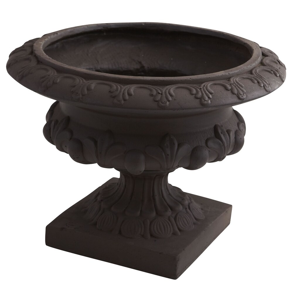 Iron Finished Decorative Urn (Indoor/Outdoor)   17.25\