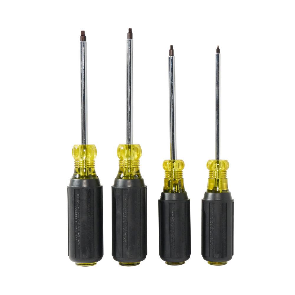 Square Recess Screwdriver Set， 4 Pc ;