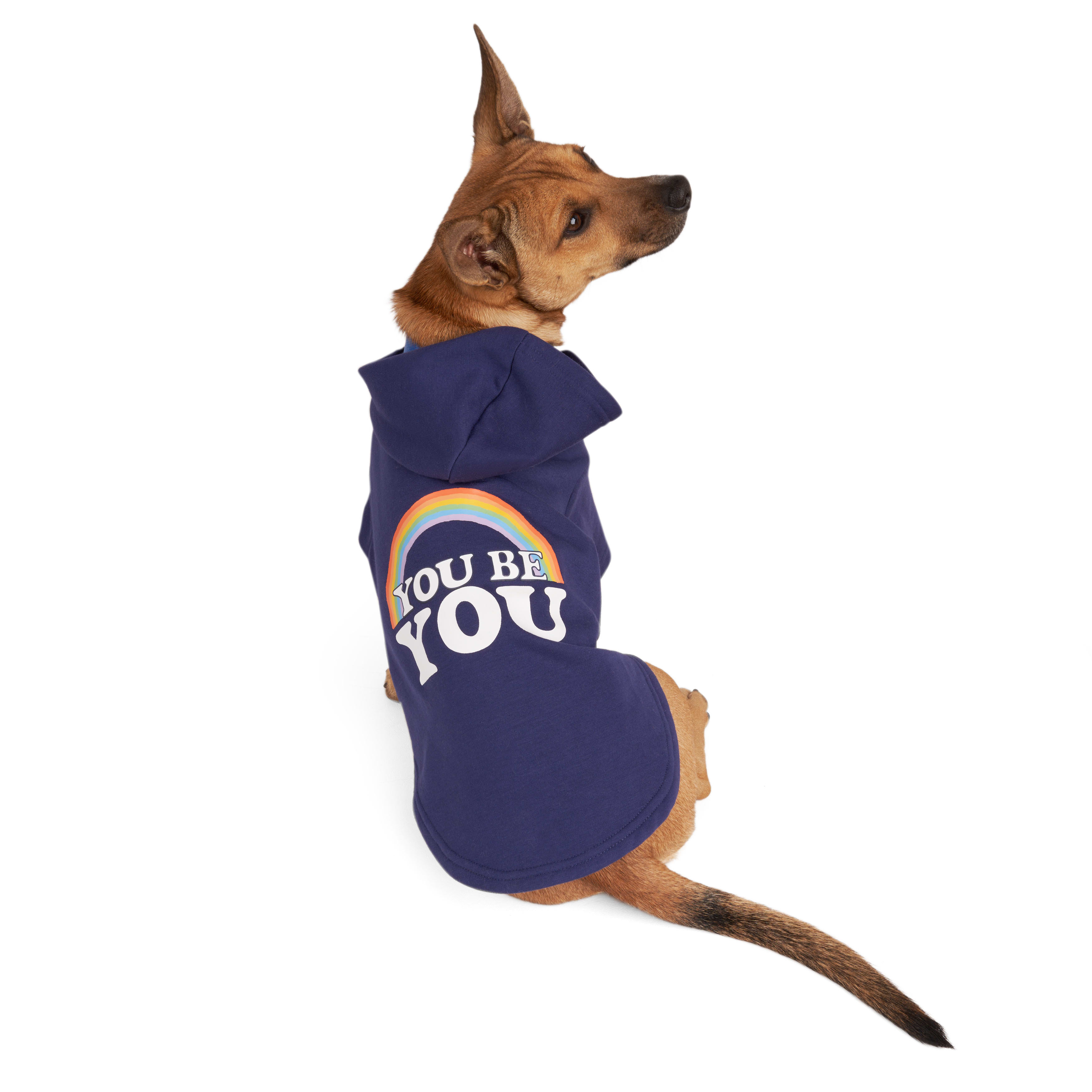 YOULY Be You Dog Hoodie， XX-Small