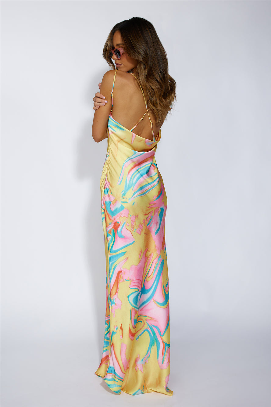 Party Pop Maxi Dress Multi