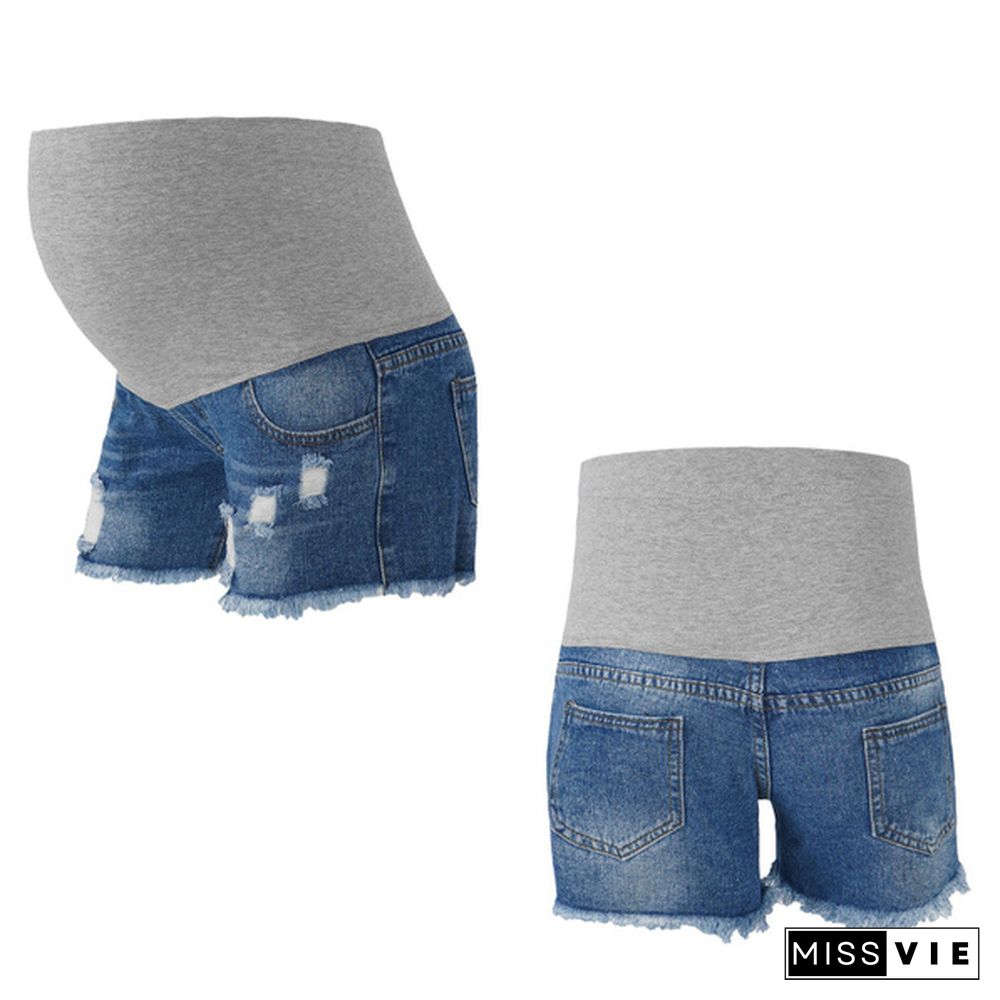 Pregnant women's Denim Shorts Summer Pregnant Casual Short For Women Pregnacy Shorts