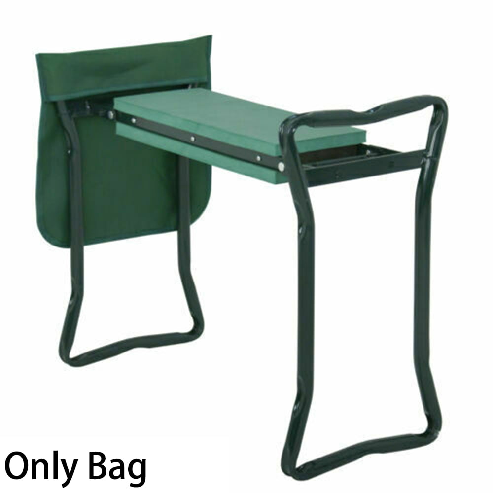 Yannee Portable Garden Kneeler Folding Seat Stool Tools Bag Kneeling Side Pockets