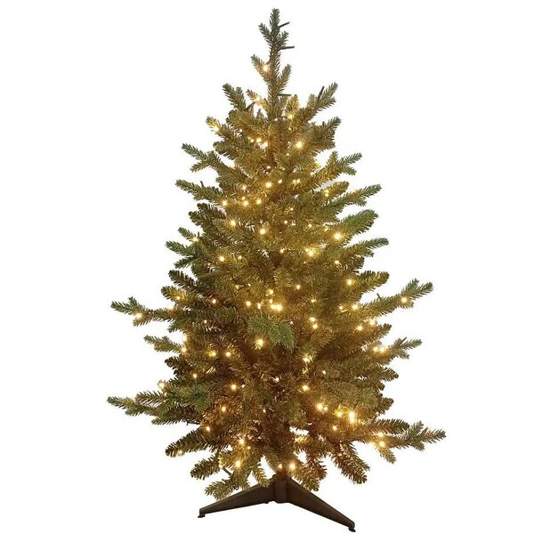 Kurt Adler 3Foot Prelit Warm White LED Noble Fir Tree