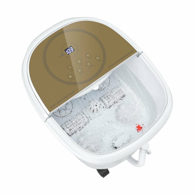 Best 2023 Electric Shiatsu Foot Spa Bath Massager With 3-Angle Shower