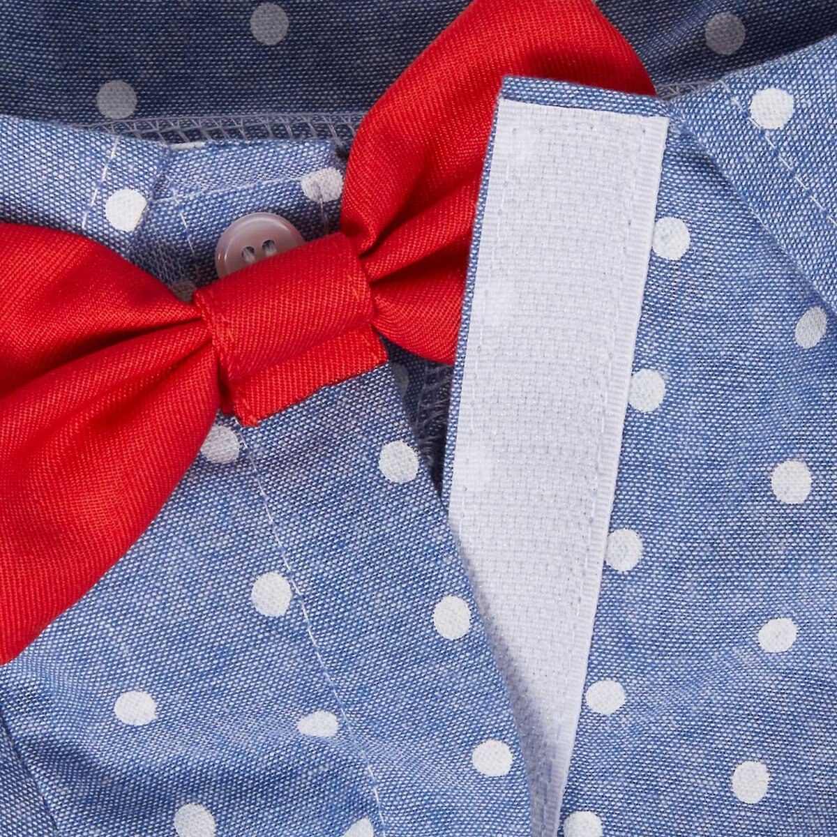 Frisco Polka Dot Chambray Dog and Cat Button Up Shirt