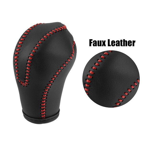 Unique Bargains Car Faux Leather Gear Shift Knob Cover For Infiniti Qx50 Qx70 2014 2016