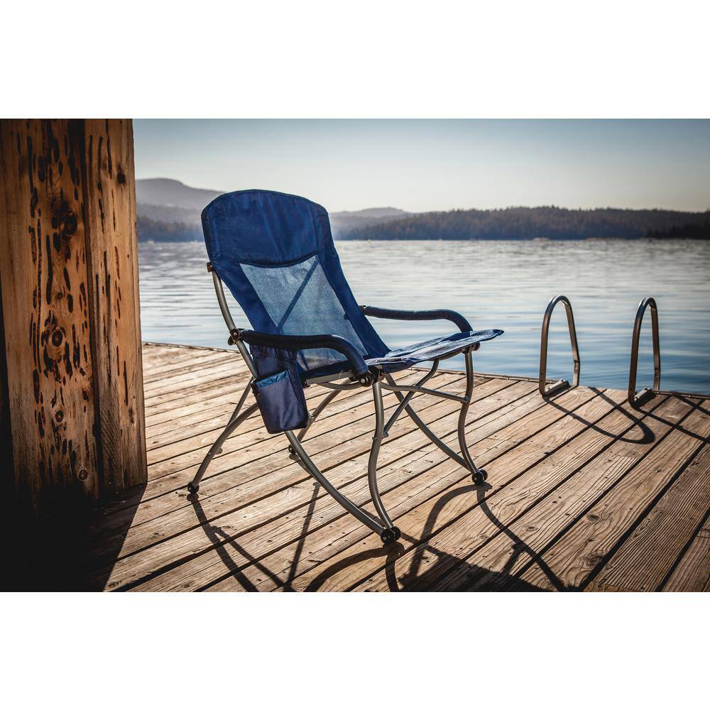 Picnic Time PT-XL Camp Navy Patio Chair 793-00-138-000-0