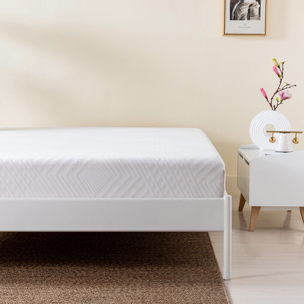 Green Tea Infused Memory Foam Mattress  8 inch Gel Memory Foam Mattress for a Cool Sleep  Bed in a Box