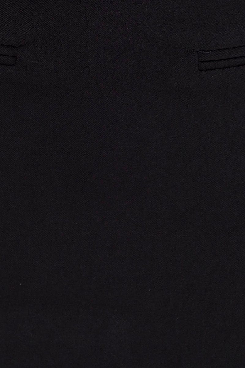 Black Mini Skirt Mid Rise