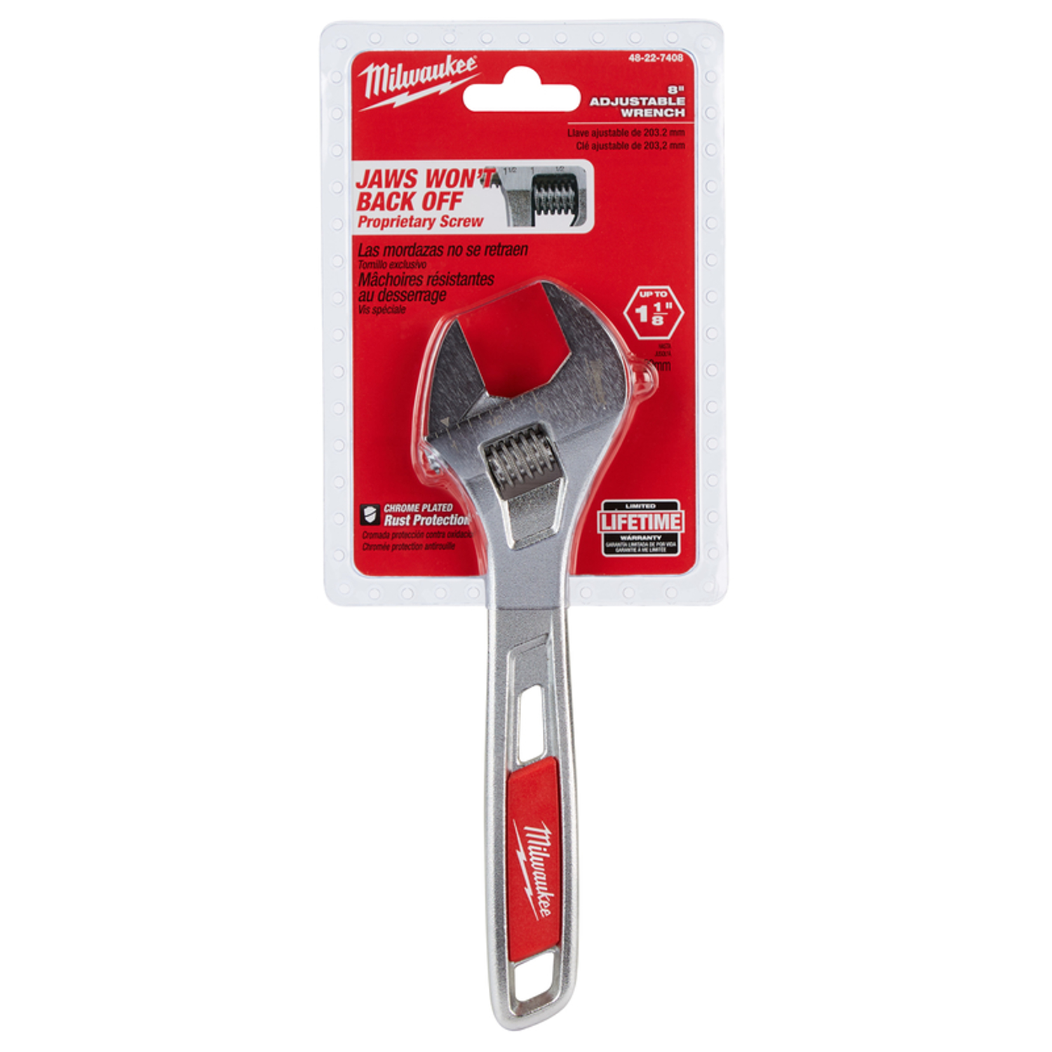 MW SAE Adjustable Wrench 11.02 in. L 1 pc