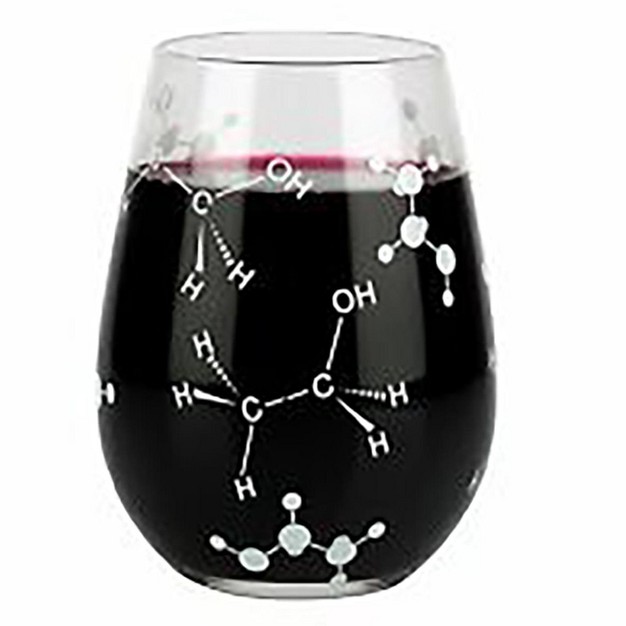 Barbuzzo Chemistry Themed 21oz Stemless Wine Glass