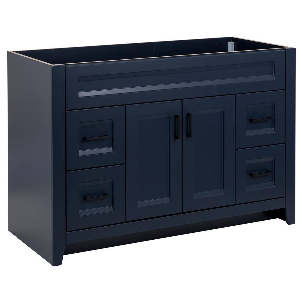 Home Decorators Collection Ridge 48 in. W x 21.6 in. D x 34 in. H Bath Vanity Cabinet without Top in Deep Blue RG48-DB