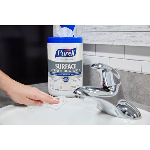 Gojo Purell Professional Surface Disinfect Wipes - Ready-To-Use Wipe - Fresh Citrus Scent - 7