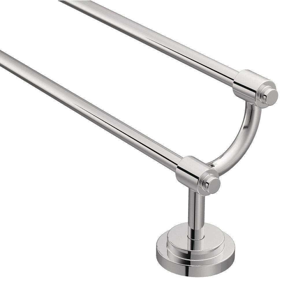 MOEN ISO 24 in. Double Towel Bar in Chrome DN0722CH