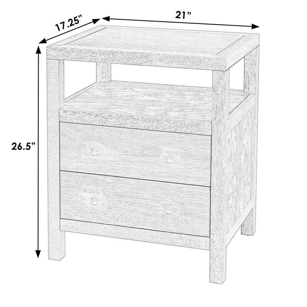 Nora 2 Drawer Nightstand