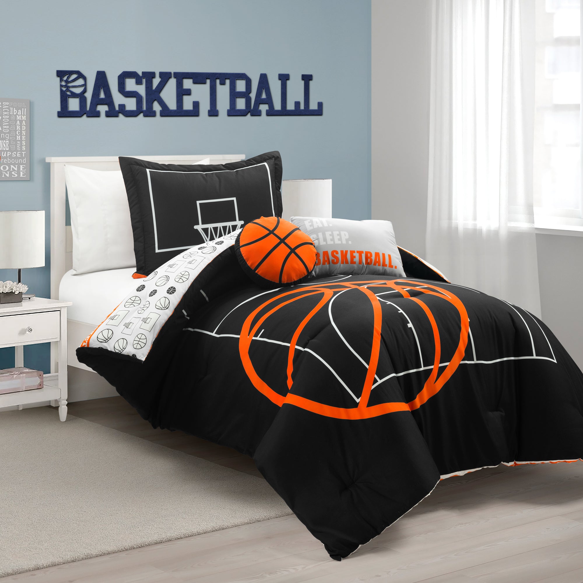 Basketball Game Reversible Comforter Set