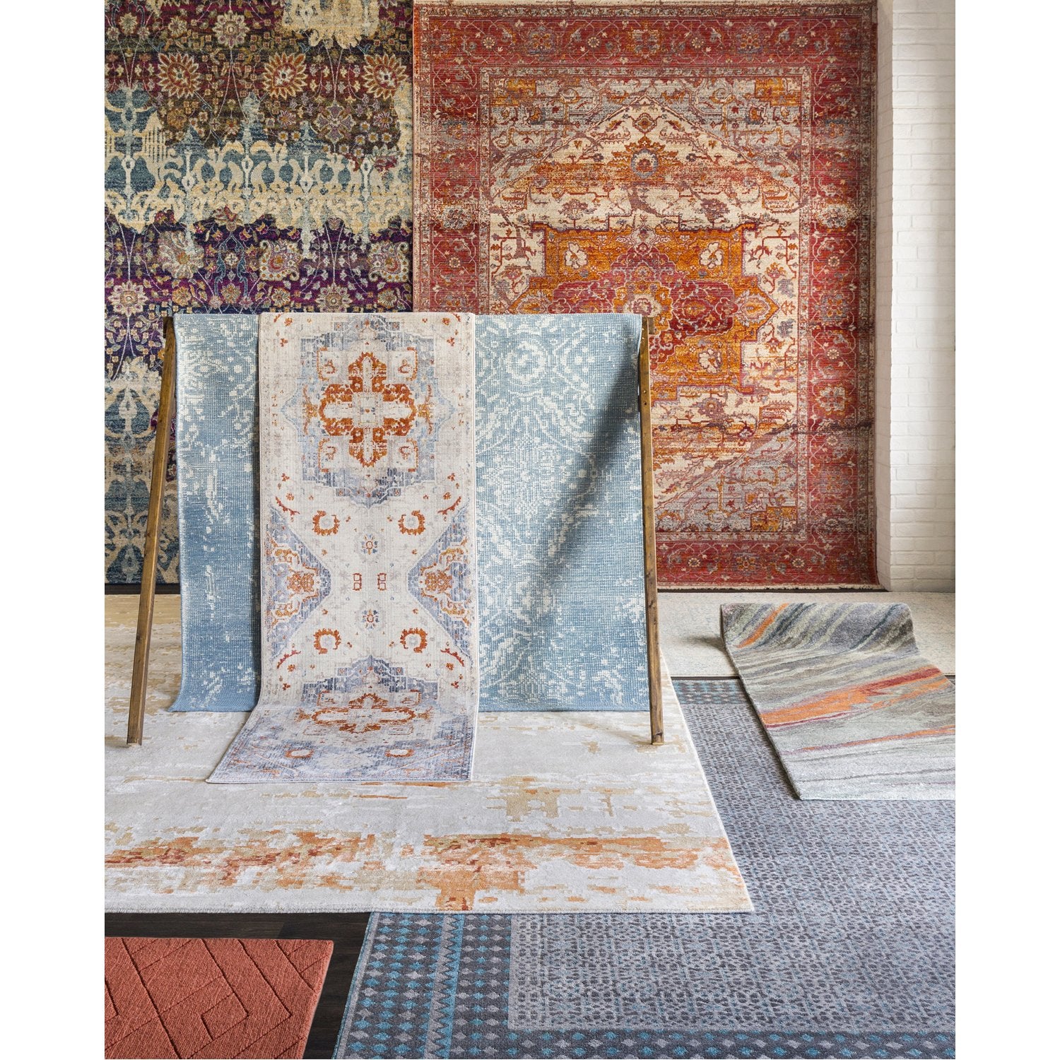 Ephemeral Rug in Orange