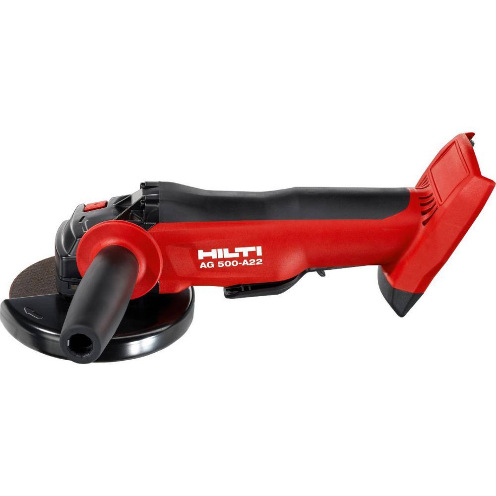 Hilti 22-Volt Lithium-Ion Brushless Cordless 5 in. Angle Grinder AG 500 (Tool Only) 2146907