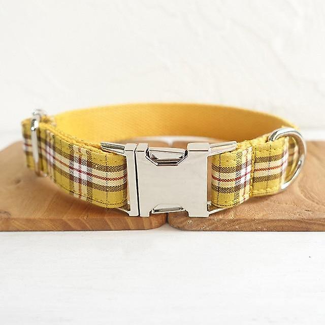 Personalized dog bow tie collar