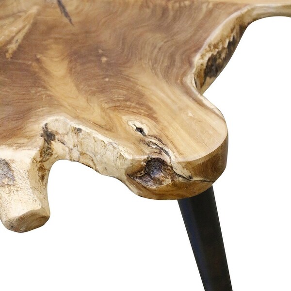 StyleCraft Lilty Brown Teak Root Side Table