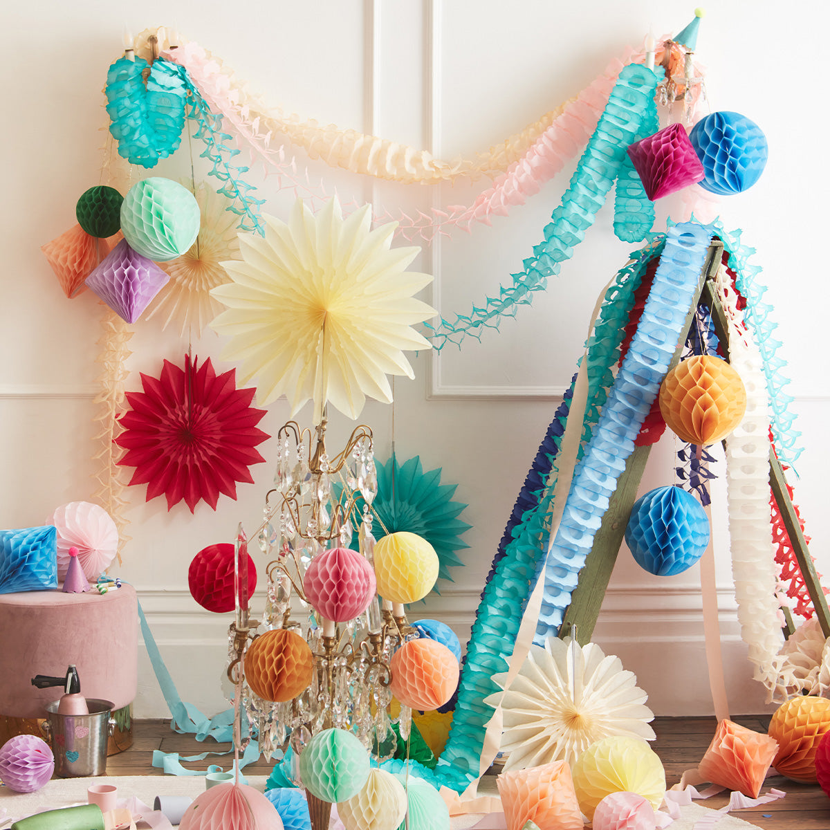 Pastel Honeycomb Decoration Kit