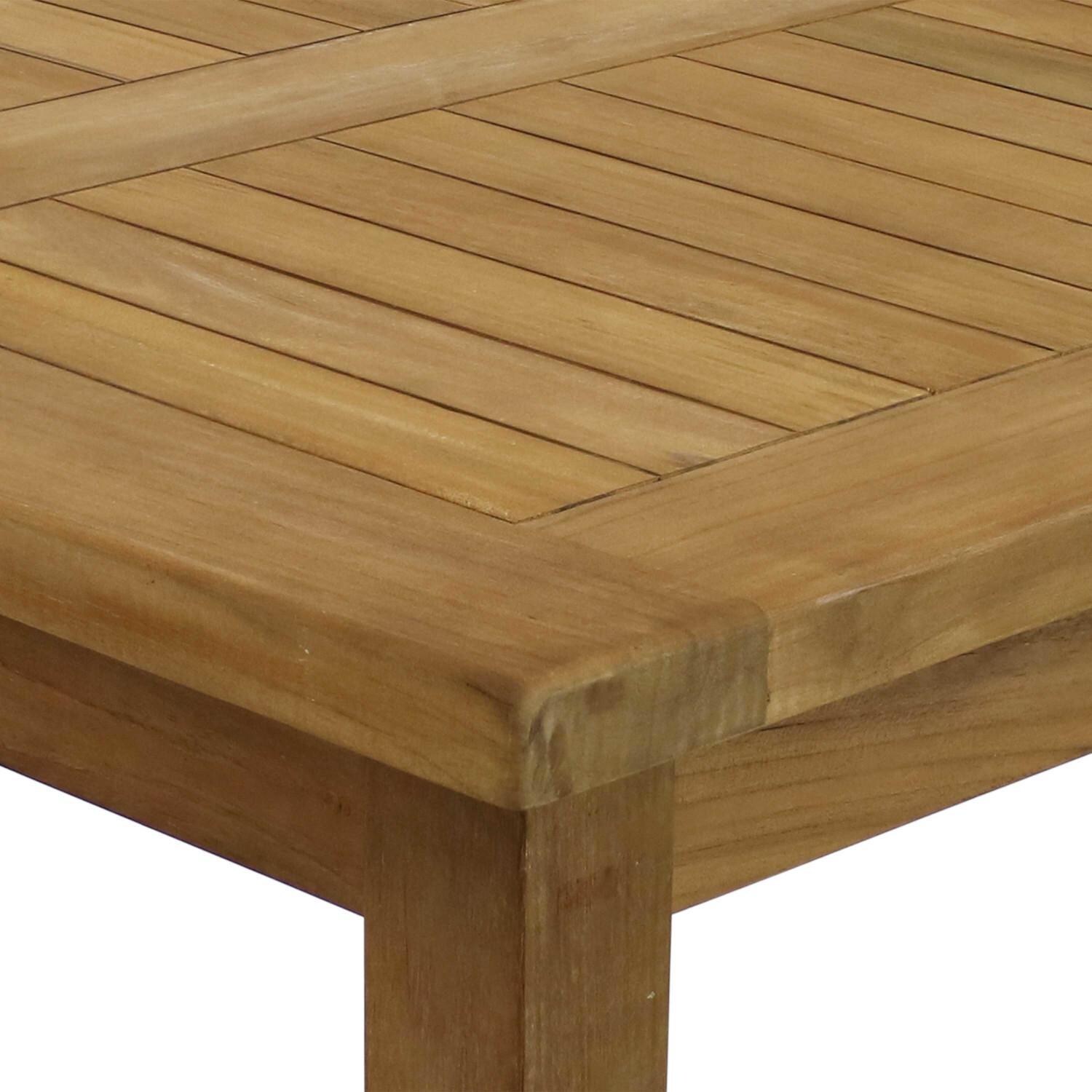 Ultimate Patio 32-Inch Teak Square Outdoor Dining Table