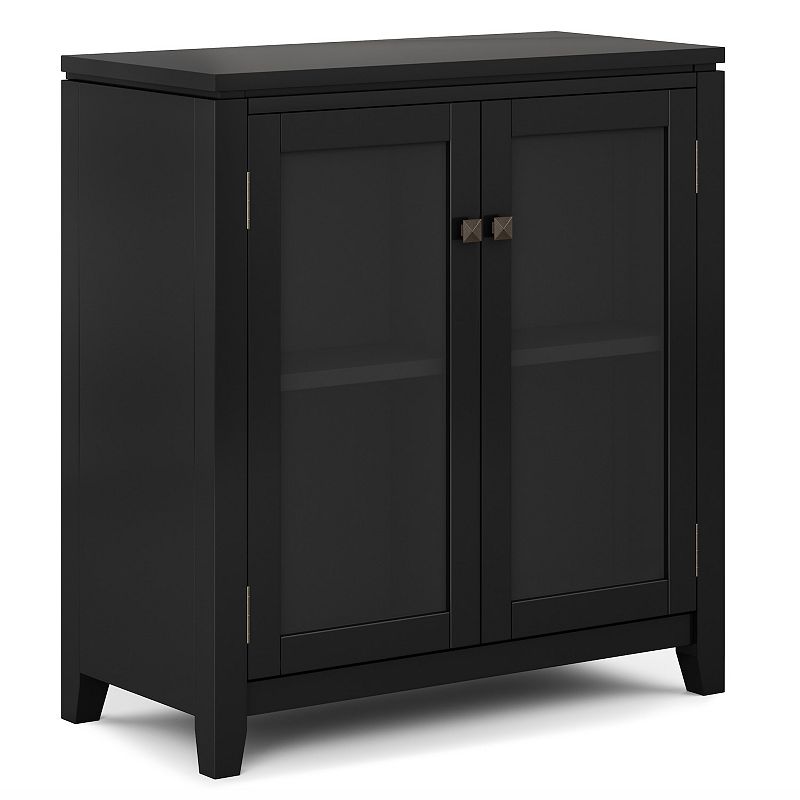 Simpli Home Cosmopolitan Contemporary Low Storage Cabinet