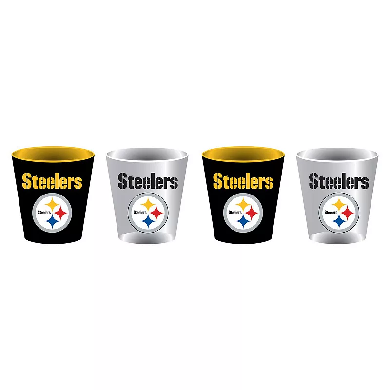 Pittsburgh Steelers Four-Pack Shot Glass Set