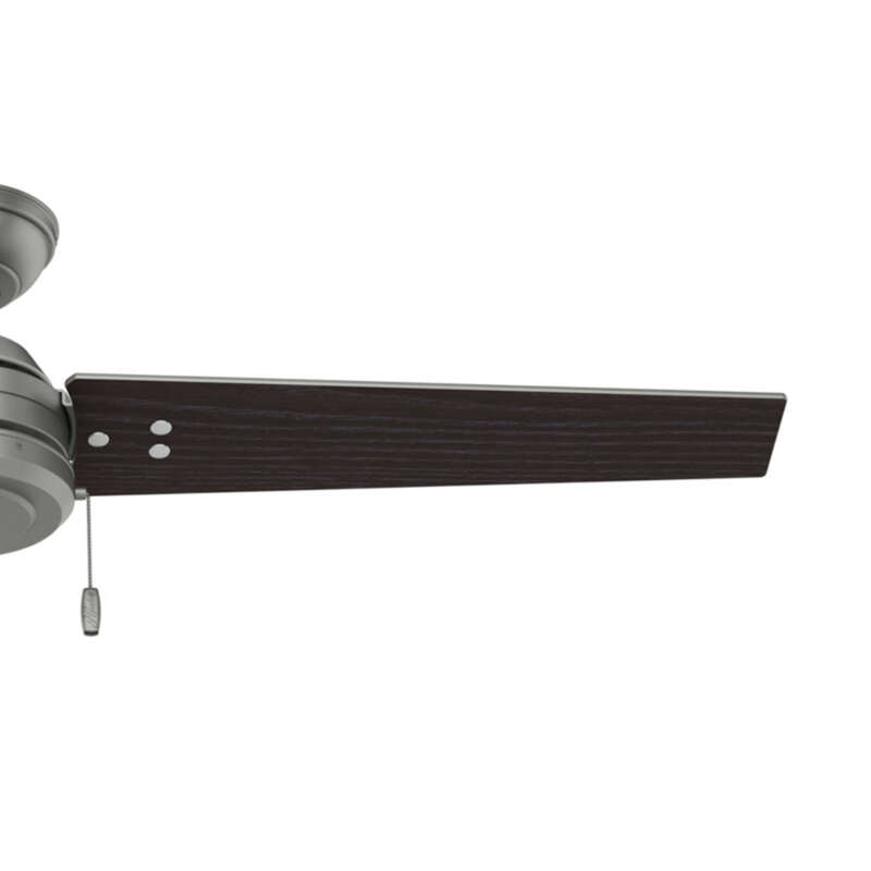 Hunter Cassius 52 in. Matte Silver Outdoor Ceiling Fan