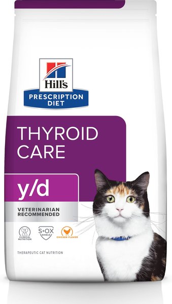 Hill's Prescription Diet y/d Thyroid Care Original Flavor Dry Cat Food